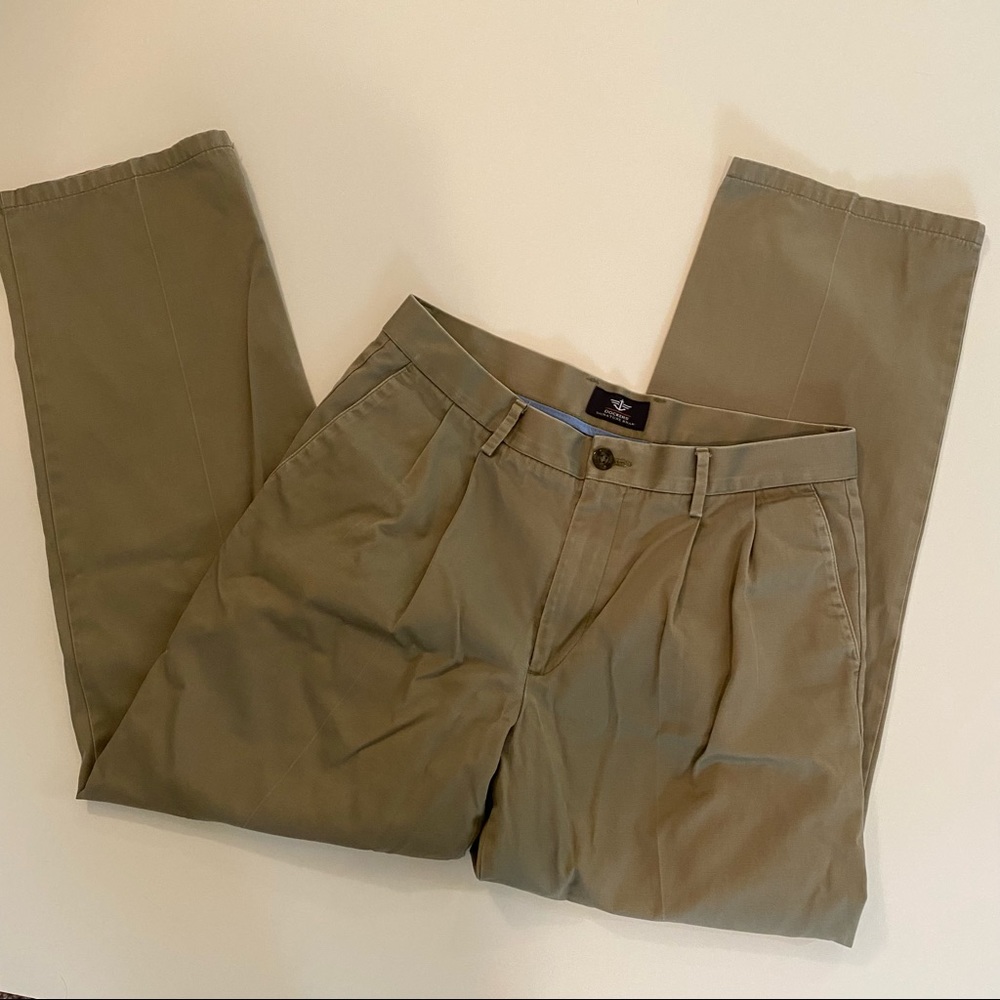 Dark Brown/Beige Dockers Classic Fit Khaki
